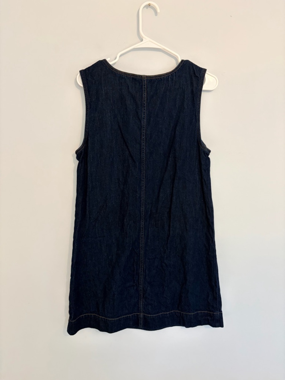 GAP Dark Denim V-Neck Dress - Picture 5 of 9